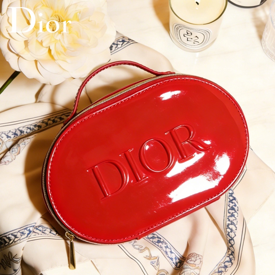 Luxury Skincare Samples - Dior’s Bag Red Cosmetic Bag Luxury