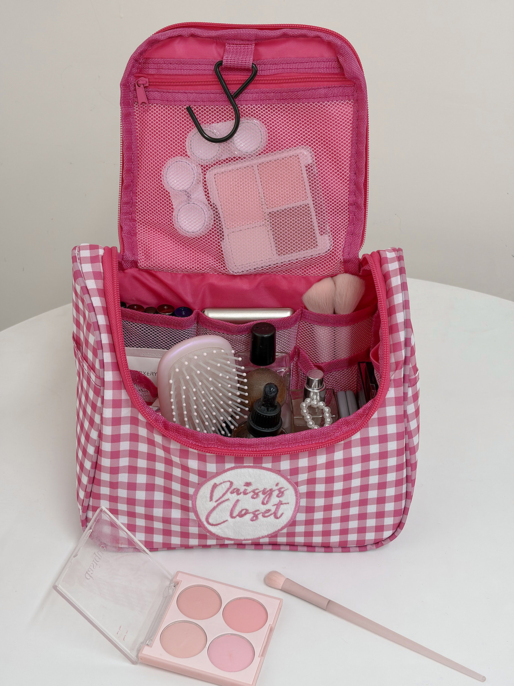 Airfriend Cute Grid Makeup Bag - Luxury Skincare Samples 리뷰 및 가격