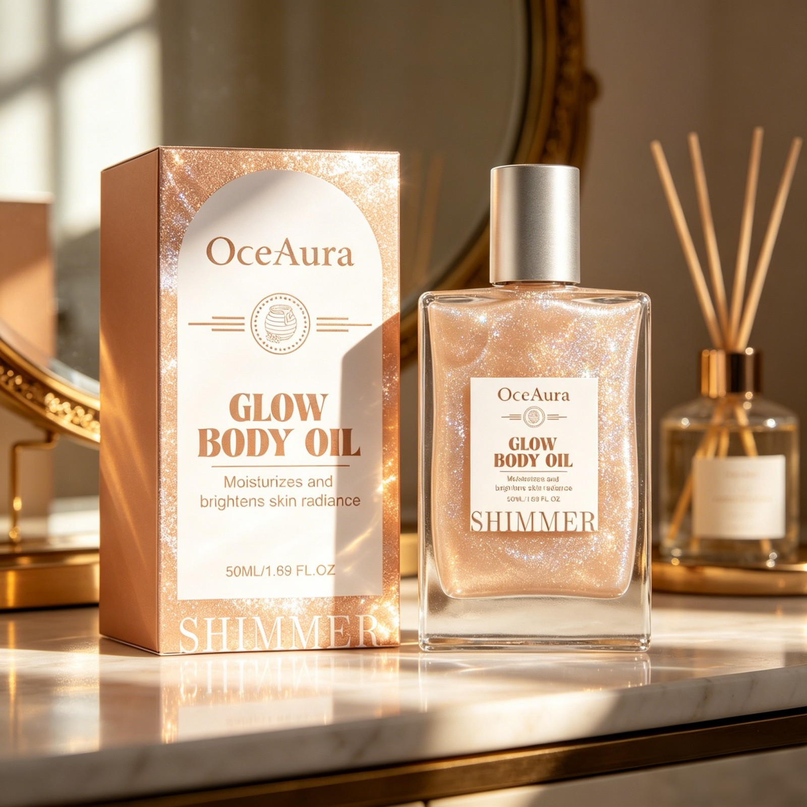 OceAura Honey Glow Body Oil Si - Luxury Natural Skincare 리뷰 및 가격