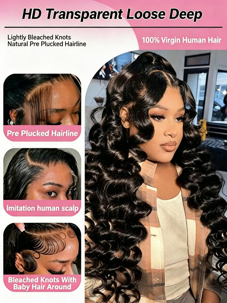 13x6 HD Loose Deep Wave Lace F - Luxury Natural Skincare 리뷰 및 가격
